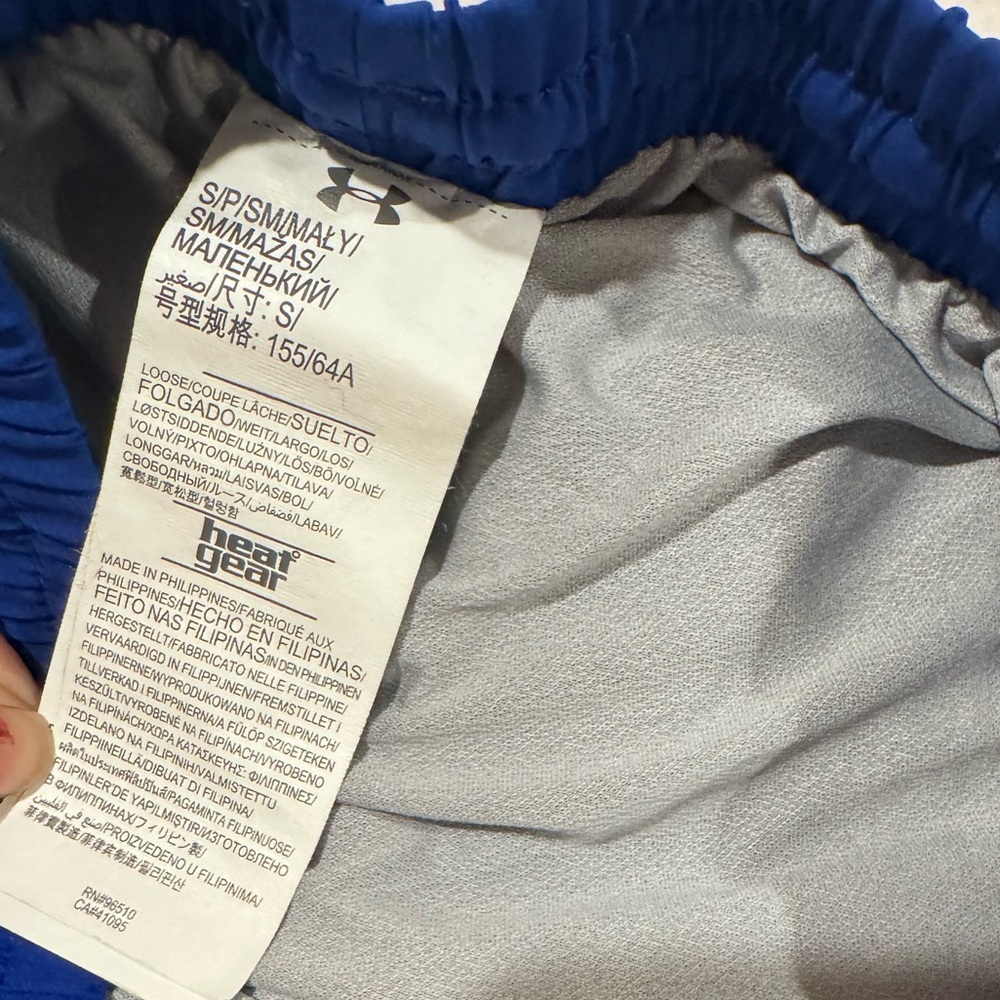 Under Armour Women's Blue Athletic Shorts-S - Picture 3 of 4